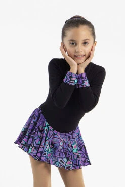 Mondor Born To Skate Polartec Skating Dress - Cosmic Shapes