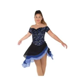 Jerry's Ready To Ship Dancing In Tiers #101 Dance Skating Dress