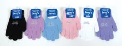 Jerry's Crystal Butterfly Stretchy Gloves - 6 Colors