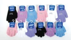 Jerry's Crystal Butterfly Stretchy Gloves - 6 Colors -Figure Skating Equipment Store 1104ButterflyGloves