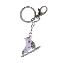 Jerry's Crystal Skate Keychain -Figure Skating Equipment Store 1285 Purple