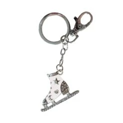 Jerry's Crystal Skate Keychain -Figure Skating Equipment Store 1285 White