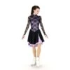 Jerry's Dancesse #140 Dance Skating Dress - Black/Lilac -Figure Skating Equipment Store 140lilacfrontalternate 2025