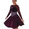 Jerry's Ready To Ship Satin Swizzle #196 Dance Skating Dress 2 Jerry's Ready To Ship Satin Swizzle #196 Dance Skating Dress -Figure Skating Equipment Store 196Front