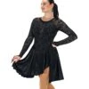 Jerry's Ready To ShipLilt Of Lace #210 Dance Skating Dress - Black -Figure Skating Equipment Store 210BlackFront