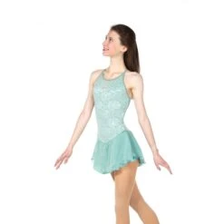 Jerry's Ready To Ship Tripoly Lace #22 Skating Dress - Soft Sage