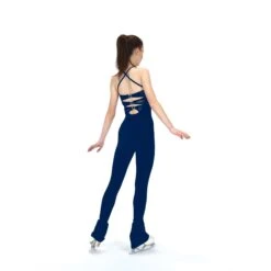 Jerry's Ready To Ship Triple Bow Back Unitard - Navy -Figure Skating Equipment Store 286 Navy Back