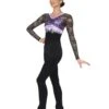 Jerry's Ready To Ship Ice Crystals Unitard - Lilac 1 Jerry's Ready To Ship Ice Crystals Unitard - Lilac -Figure Skating Equipment Store 287LilacFront