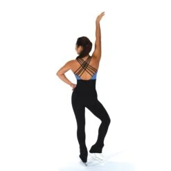 Jerry's Ready To Ship Heather Blue Unitard -Figure Skating Equipment Store 295 blueback