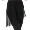 Jerry's Black Mesh Wrap Dance Skirt -Figure Skating Equipment Store 340 Mesh Clip Skirt