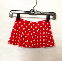 Twizzle Ready To Ship White Dots Skating Skirt