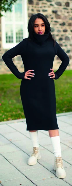 Mondor Polartec Cowl Dress