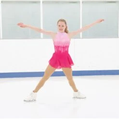 Jerry's Ready To Ship Icicle Rose #52 Beaded Skating Dress