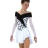 Jerry's Gift Wrap #532 Skating Dress - Black & White -Figure Skating Equipment Store 532White BlackFront