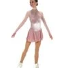 Jerry's Gathering Glamour #538 Beaded Skating Dress - Blush -Figure Skating Equipment Store 538BlushPinkFront 964940b7 3397 4794 b0a8 74a25c246990