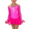 Jerry's Compelling #604 Beaded Skating Dress - Pink Glow -Figure Skating Equipment Store 604PinkGlowFront