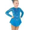 Jerry's Silver Sweet #675 Skating Dress -Figure Skating Equipment Store 675CapriBlueFront