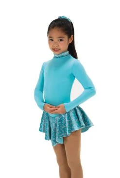 Jerry's Fancy #696 Fleece Skating Dress - Tiffany Blue