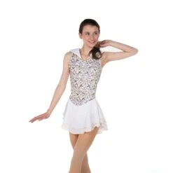 Jerry's Ready To Ship Choreograph #79 Skating Dress - White