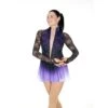 Aurora Ice Ebony On Iris Skating Dress -Figure Skating Equipment Store AA018front