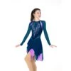Aurora Ice Ice Deco Beaded Skating Dress - Teal/Amethyst