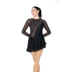 Aurora Ice Strings Of Stars Beaded Skating Dress