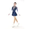 Aurora Ice Indigo Frost Beaded Skating Dress -Figure Skating Equipment Store AA067front