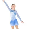 Aurora Ice Ice Loops Beaded Skating Dress - Powder Blue