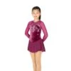Aurora Ice Ice Loops Beaded Skating Dress - Sangria -Figure Skating Equipment Store AJ355sangriafront