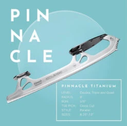 Eclipse Ready To Ship Titanium Pinnacle Lightweight Skate Blades
