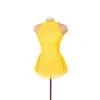 Solitaire Ready To Ship Keyhole Unbeaded Skating Dress - Yellow