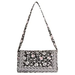 Ready To Ship Newport Sling Purse - Black Floral