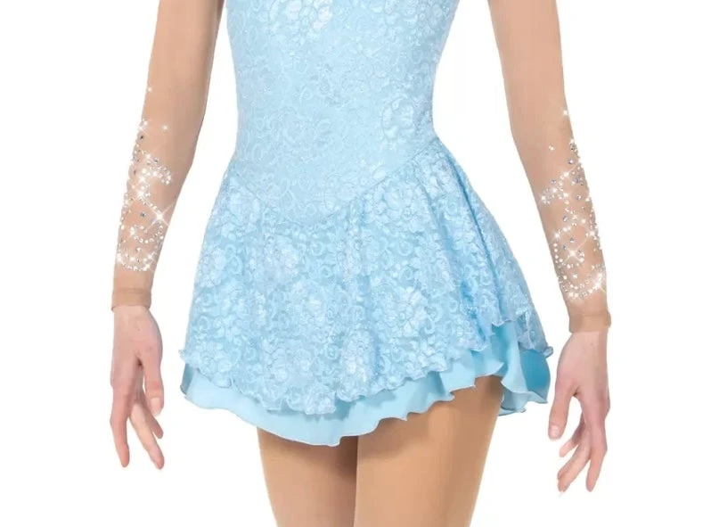 Jerry's Ready To Ship Daybreak #546 Beaded Skating Dress - Mist Blue 5 Jerry's Ready To Ship Daybreak #546 Beaded Skating Dress - Mist Blue - Image 3