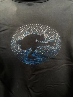 Jerry's Ready To Ship Sit Spin Beaded Fleece Jacket - Blue -Figure Skating Equipment Store IMG 1377