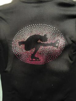 Jerry's Ready To Ship Sit Spin Beaded Fleece Jacket - Pink -Figure Skating Equipment Store IMG 1380