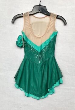 Solitaire Ready To Ship Mesh Overlay Beaded Skating Dress - Aspen -Figure Skating Equipment Store IMG 1474