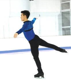 Jerry's Ready To Ship Men's Boxed In Blue Skating Shirt -Figure Skating Equipment Store IMG 2433