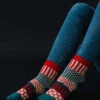 Ankle Socks - Teal Print