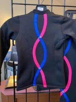 Jerry's Ready To Ship Ribbonette Fleece Crystal Skating Jacket - Royal/Pink