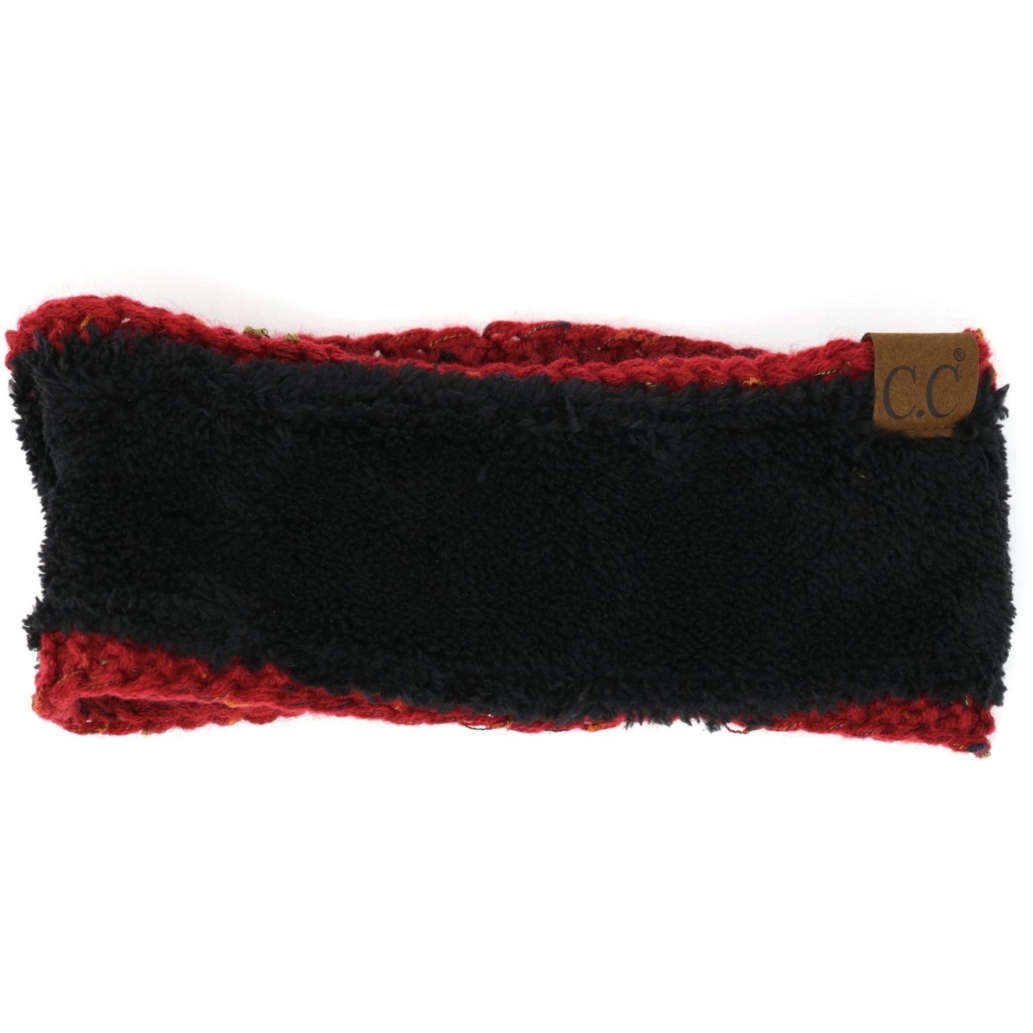 CC Beanie Ready To Ship Flecked Fuzzy Lined Headband - Denim 4 CC Beanie Ready To Ship Flecked Fuzzy Lined Headband - Denim - Image 2