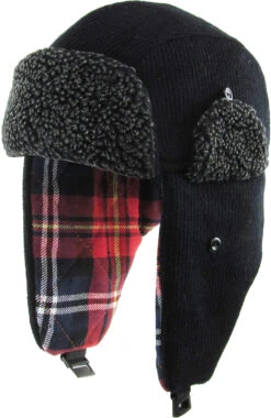 Ready To Ship Black Trapper Hat