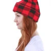 Ready To Ship Red Buffalo Plaid Beanie