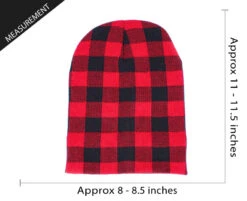 Ready To Ship Red Buffalo Plaid Beanie -Figure Skating Equipment Store IMG 8602 96508f8d 926f 499b 8f06 042e918c237e