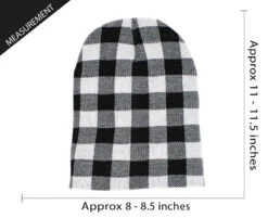Ready To Ship White Buffalo Plaid Beanie 8 Ready To Ship White Buffalo Plaid Beanie -Figure Skating Equipment Store IMG 8606
