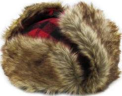 Ready To Ship Red Buffalo Plaid Trapper Hat -Figure Skating Equipment Store IMG 8826