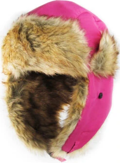Ready To Ship Hot Pink Trapper Hat -Figure Skating Equipment Store IMG 8853