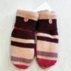 Made Again Upcycled Sweater Mittens - Brown Stripe -Figure Skating Equipment Store IMG 9608