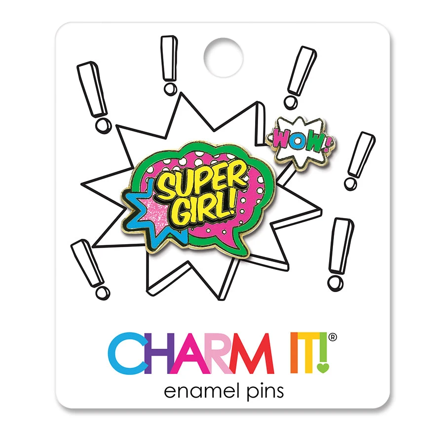 CHARM IT! Super Girl Enamel Pin 4 CHARM IT! Super Girl Enamel Pin - Image 2