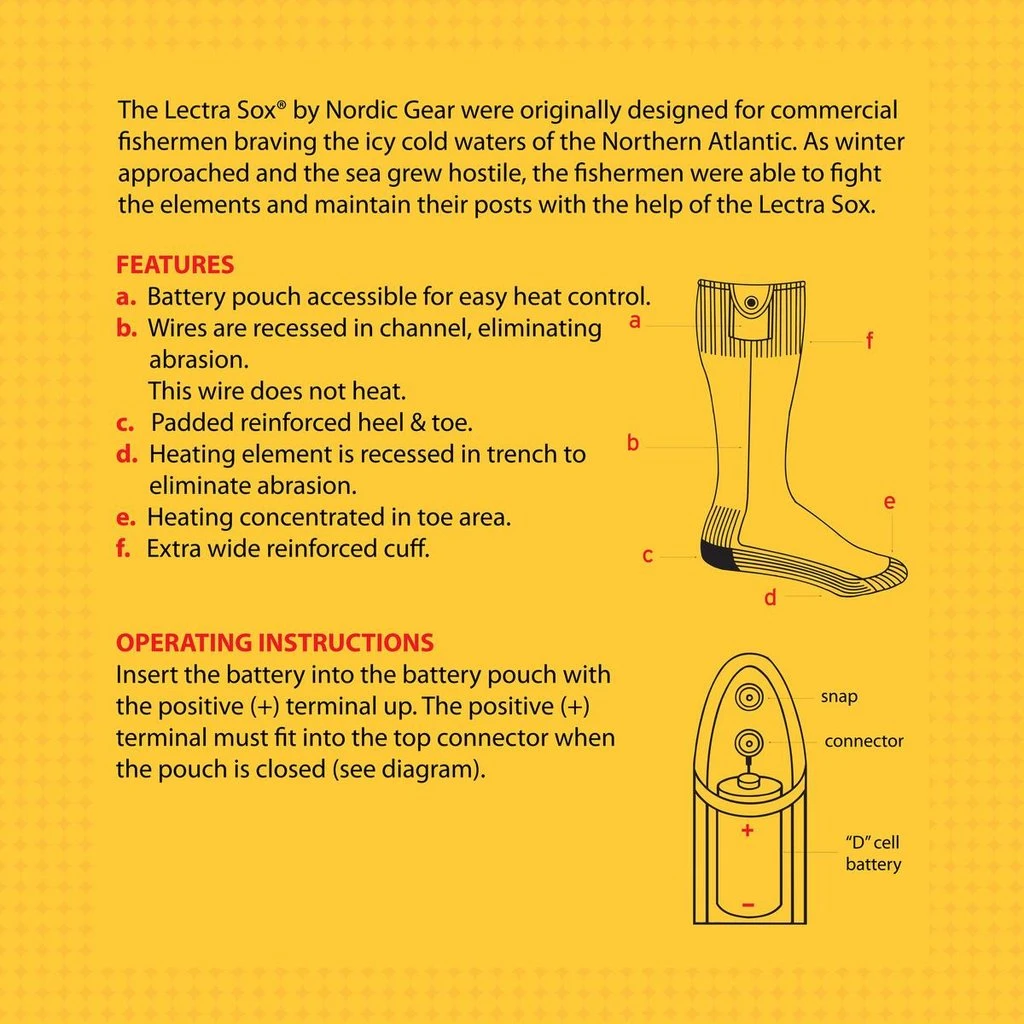 Turtle Fur Ready To Ship Hiker Lectra Heated Socks 6 Turtle Fur Ready To Ship Hiker Lectra Heated Socks - Image 4