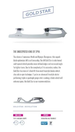 MK Revolution Gold Star Skate Blades 9 MK Revolution Gold Star Skate Blades -Figure Skating Equipment Store gold star 1